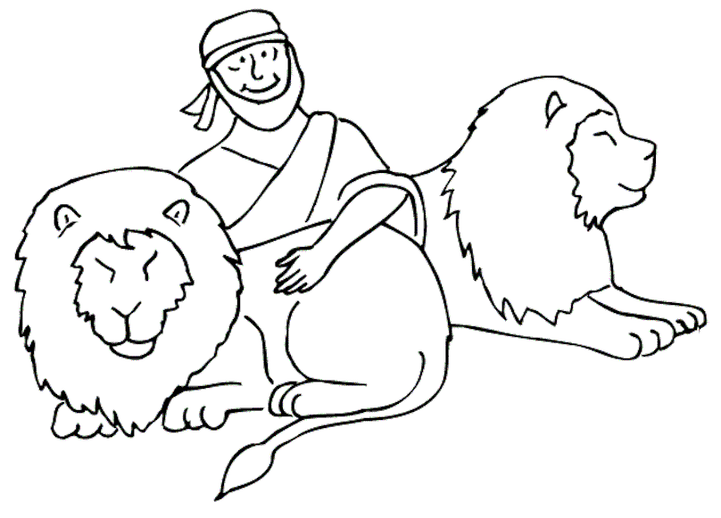 daniel lions den coloring pages - photo #36
